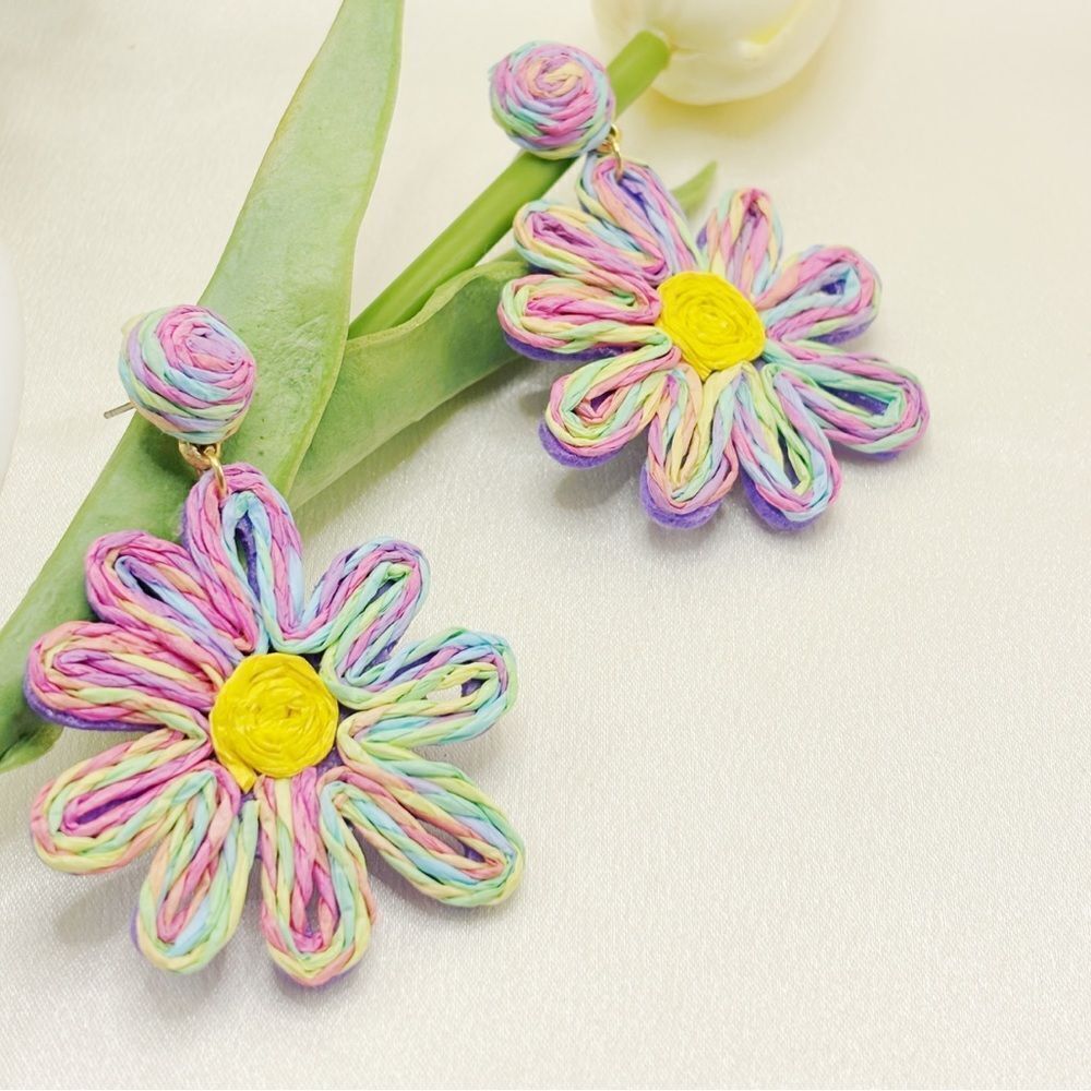 Colorful Flower Earrings A1092